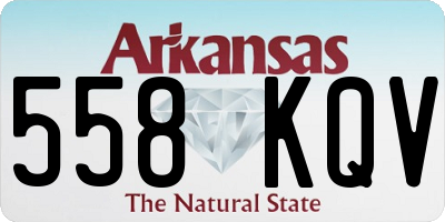 AR license plate 558KQV