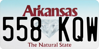 AR license plate 558KQW