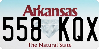 AR license plate 558KQX