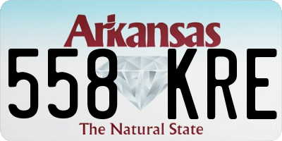 AR license plate 558KRE