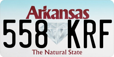 AR license plate 558KRF