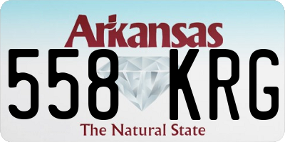 AR license plate 558KRG