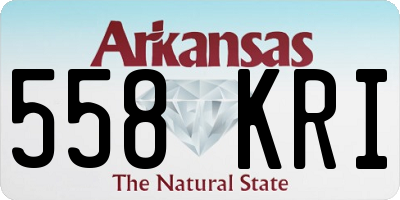 AR license plate 558KRI