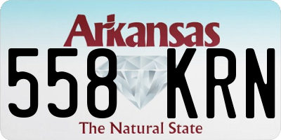 AR license plate 558KRN