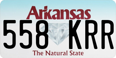 AR license plate 558KRR