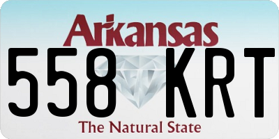 AR license plate 558KRT