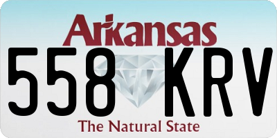 AR license plate 558KRV