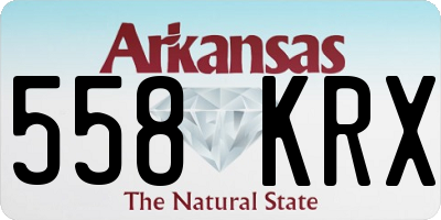 AR license plate 558KRX