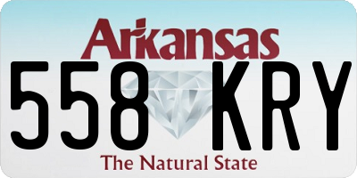 AR license plate 558KRY