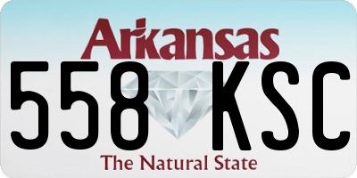 AR license plate 558KSC