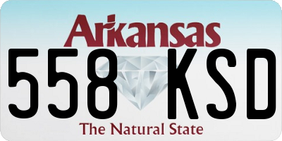 AR license plate 558KSD