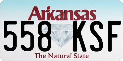 AR license plate 558KSF