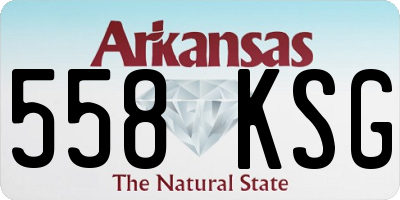 AR license plate 558KSG