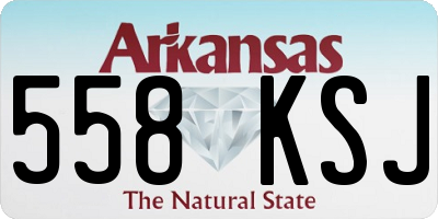AR license plate 558KSJ
