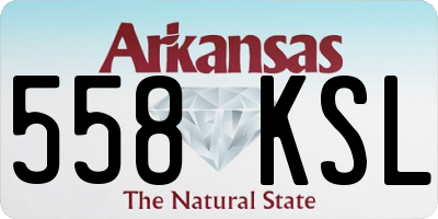 AR license plate 558KSL