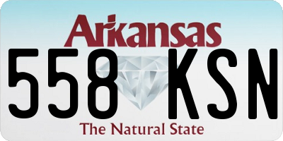 AR license plate 558KSN