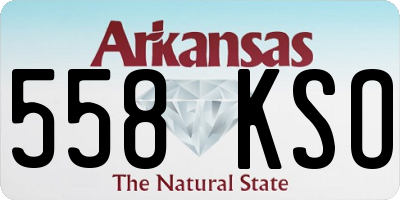 AR license plate 558KSO