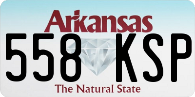 AR license plate 558KSP
