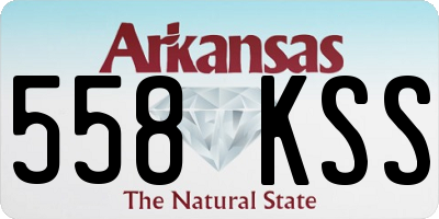 AR license plate 558KSS