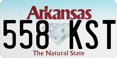 AR license plate 558KST