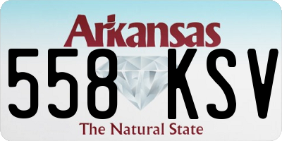 AR license plate 558KSV