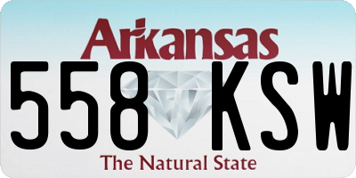 AR license plate 558KSW
