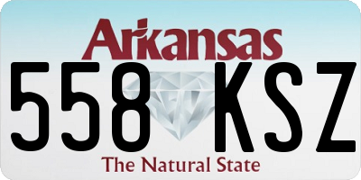 AR license plate 558KSZ
