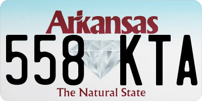 AR license plate 558KTA