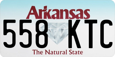 AR license plate 558KTC