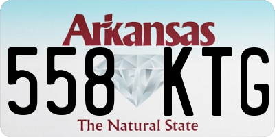AR license plate 558KTG