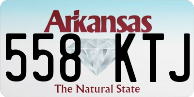 AR license plate 558KTJ