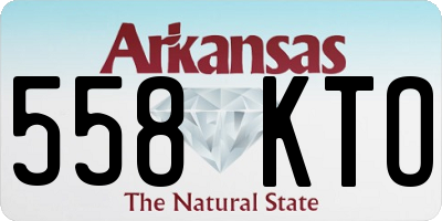 AR license plate 558KTO