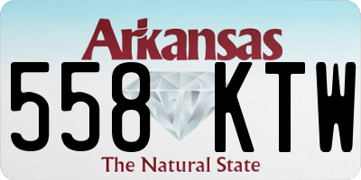 AR license plate 558KTW