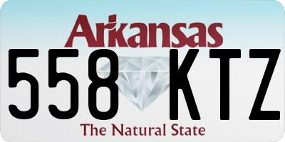 AR license plate 558KTZ