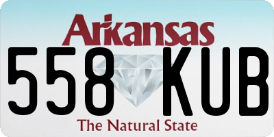 AR license plate 558KUB