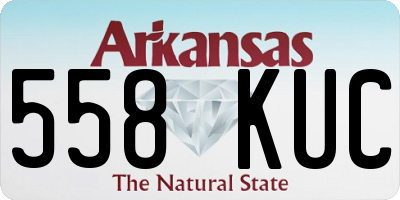 AR license plate 558KUC
