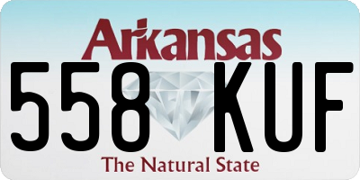 AR license plate 558KUF