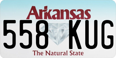 AR license plate 558KUG