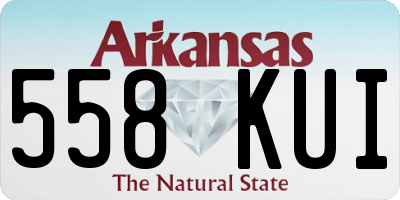 AR license plate 558KUI