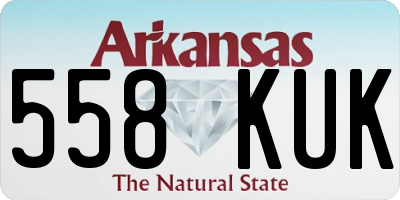AR license plate 558KUK