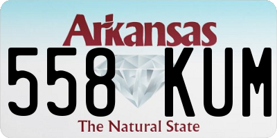 AR license plate 558KUM