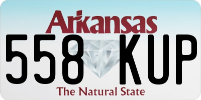 AR license plate 558KUP