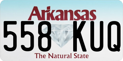 AR license plate 558KUQ