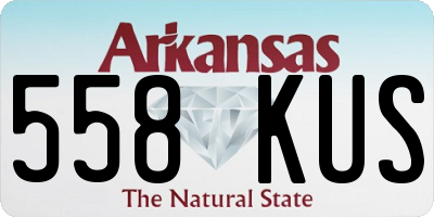 AR license plate 558KUS