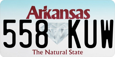 AR license plate 558KUW