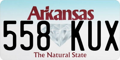 AR license plate 558KUX