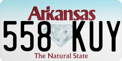 AR license plate 558KUY