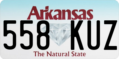 AR license plate 558KUZ