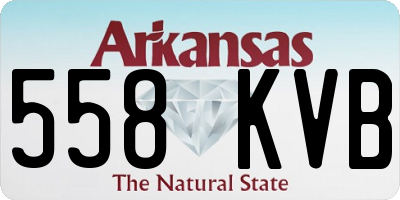 AR license plate 558KVB