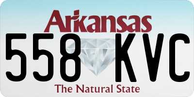 AR license plate 558KVC